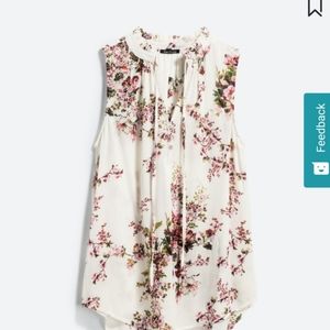 Pink Clover Mahalo Tie Neck Top